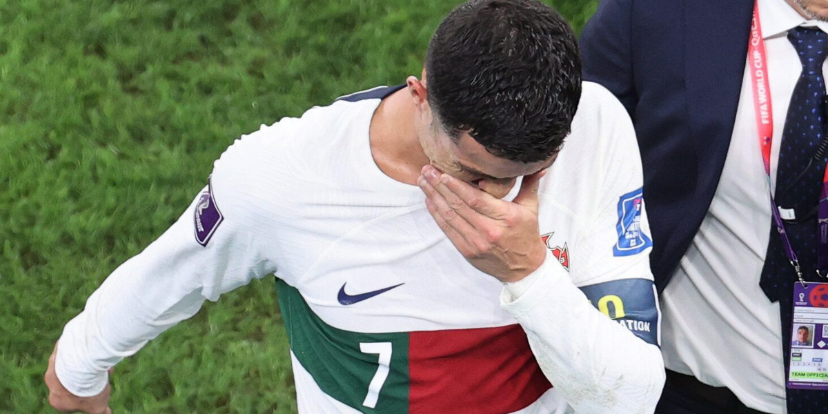 Cristiano Ronaldo rozpłakał się po meczu z Maroko.