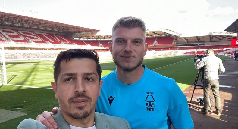 Adnan Kanuric as seen at Nottingham Forest's City Ground 