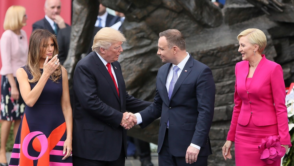 Donald Trump, Melania Trump, Andrzej Duda, Agata Kornhauser Duda