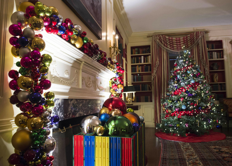 Świąteczne dekoracje w Białym Domu w 2016 r.