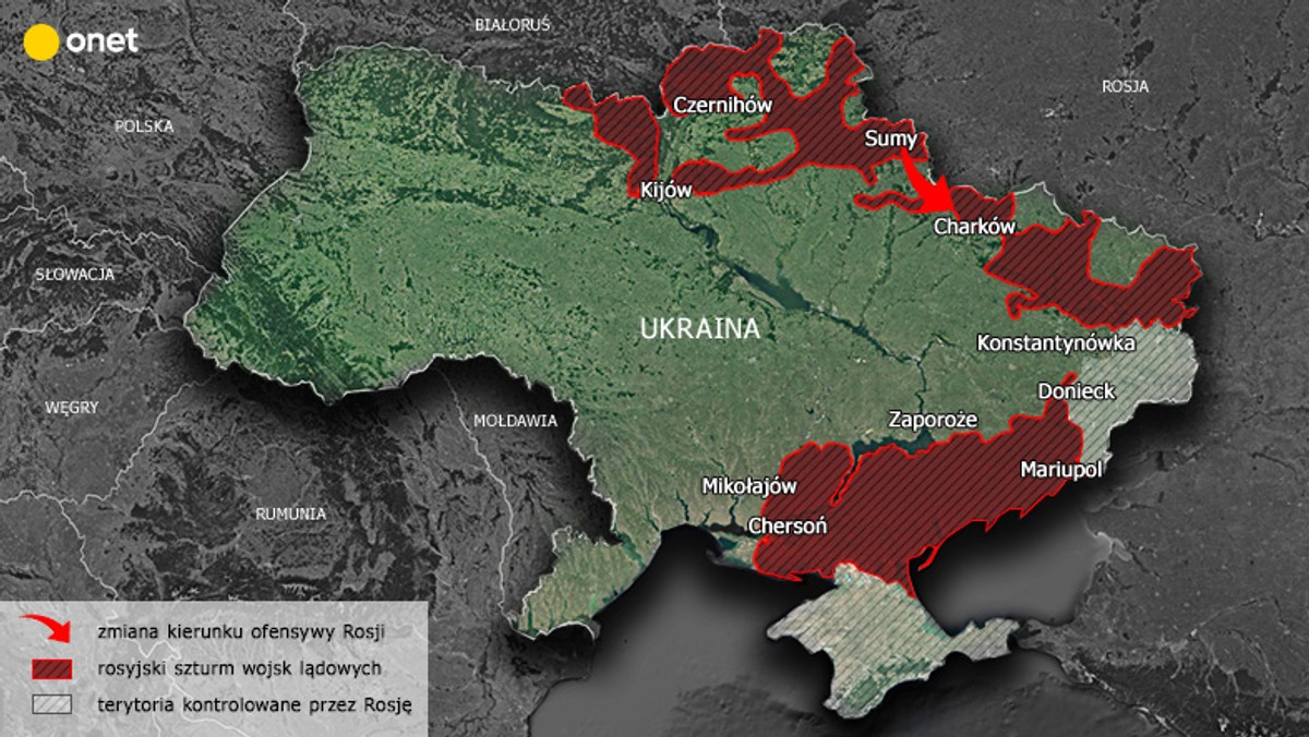 Wojna Rosja - Ukraina. Rosjanie zrezygnowali z ofensywy w rejonie Sum