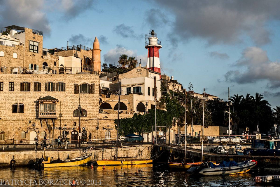 Starożytny port Jafa na kilka dni przed wybuchem wojny. Tel Awiw-Jafa, Izrael, 2014