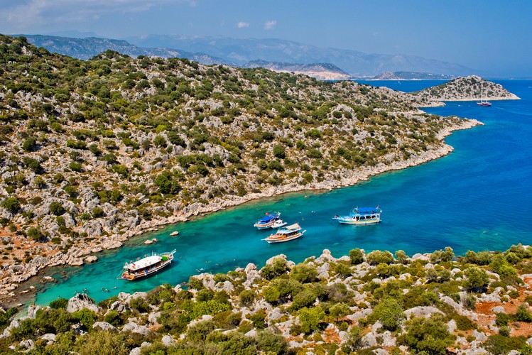 Tureckie wybrzeże Morza Śródziemnego