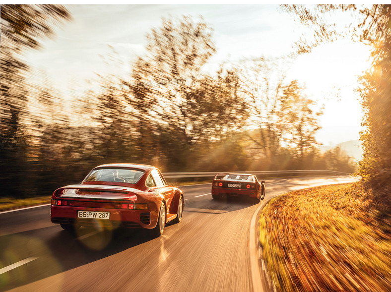 Ferrari F40 kontra Porsche 959 S - pojedynek tylko z pozoru