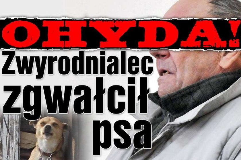 Ohyda! Zwyrodnialec gwałcił psa!