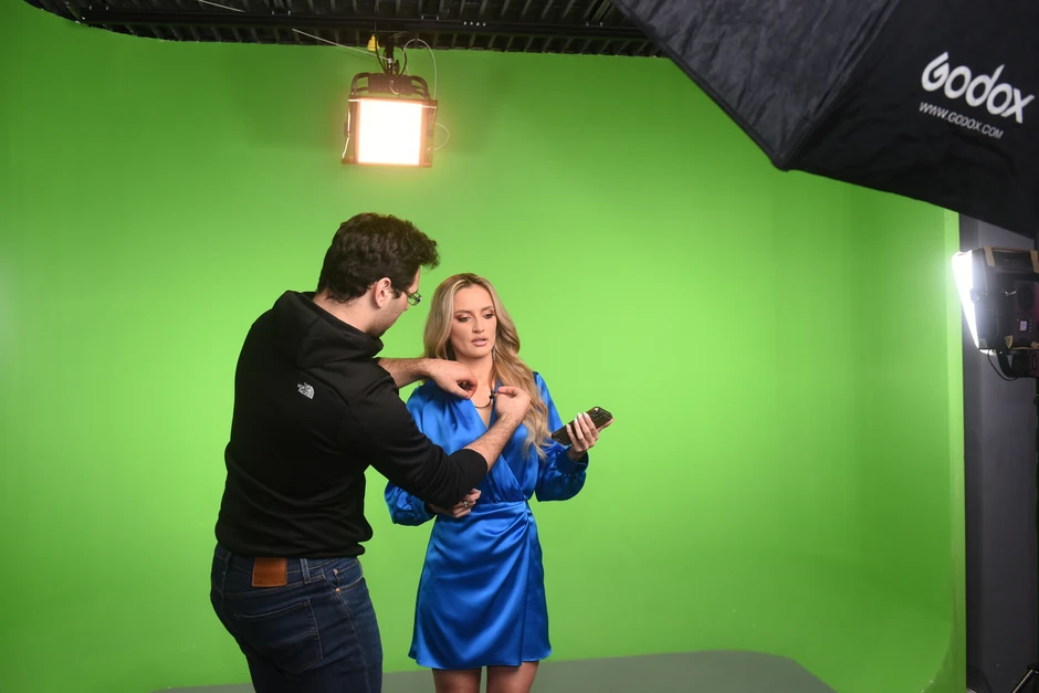 Ivana Mikić tik pred snimanje