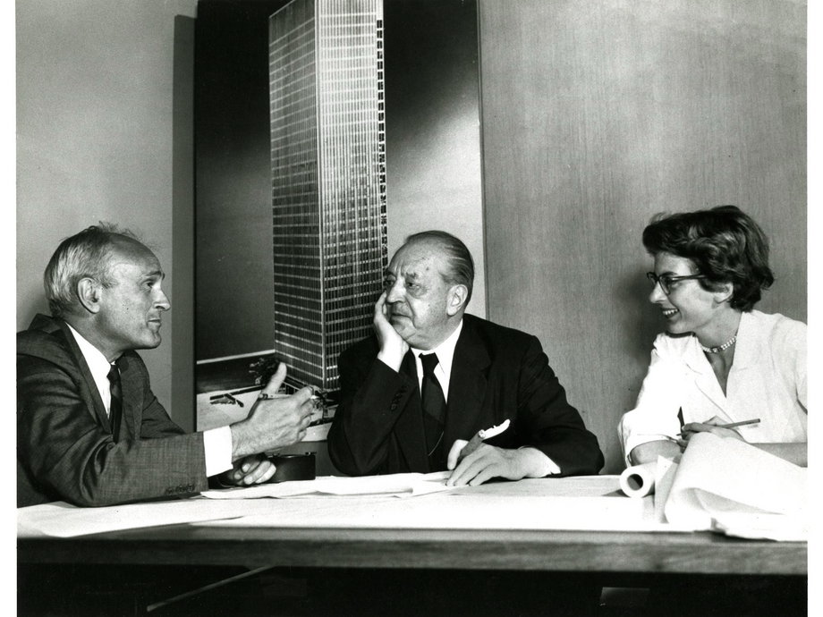 Celebrated architects Philip Johnson and Ludwig Mies van der Rohe designed the original restaurant space. It's noted in the book "The Four Seasons: A History of America's Premier Restaurant" that it was a challenge, since the Seagram Building wasn't originally meant to house a restaurant.
