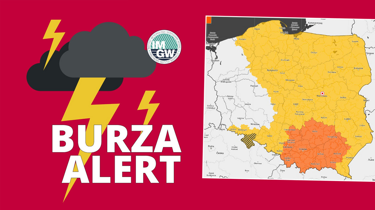 Większa część kraju zagrożona. Obowiązują alerty IMGW