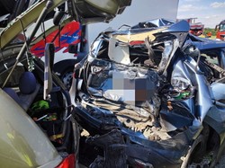 Karambol na S8, trasa w stronę Warszawy zablokowana