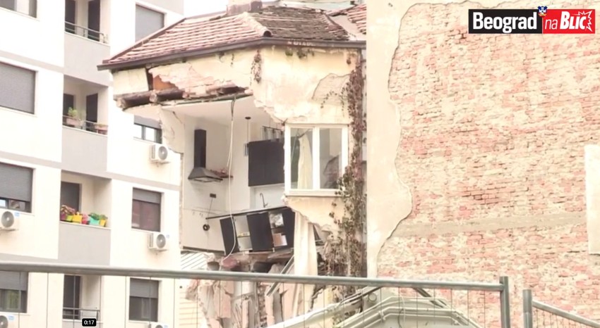 vračar novo urušavanje zgrade vidovdanska 4