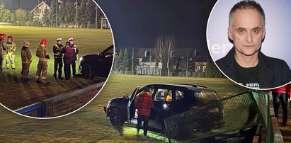 Artur Rojek staranował autem ogrodzenia stadionu! Policja przebadała go alkomatem (ZDJĘCIA)