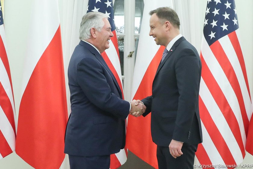 Tillerson i Duda