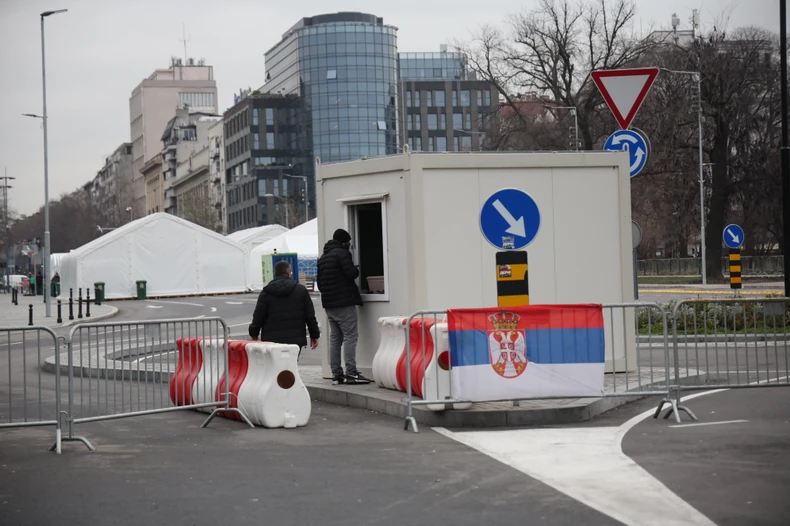 Plato ispred Skupštine Srbije