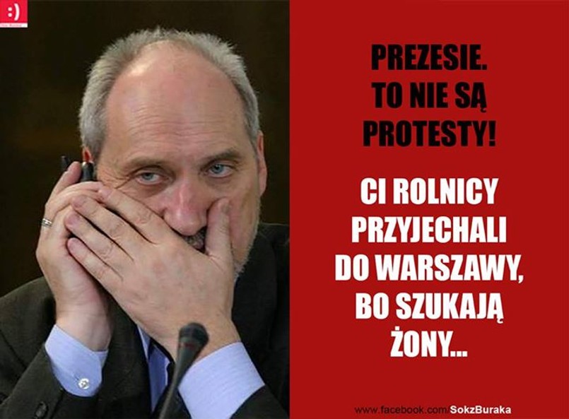 Rolnicy znów przyjechali do Warszawy. Antoni Macierewicz przeprowadził własne śledztwo i już wie, jaki jest cel ich wizyty.