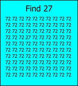 TEST na spostrzegawczość! Spróbuj znaleźć ukrytą liczbę 27