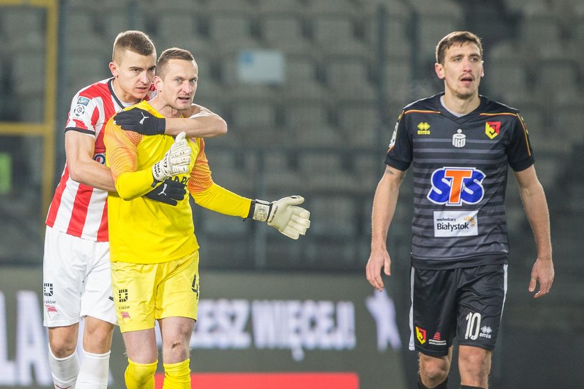 Pilka nozna. Ekstraklasa. Cracovia Krakow - Jagiellonia Bialystok. 24.02.2019