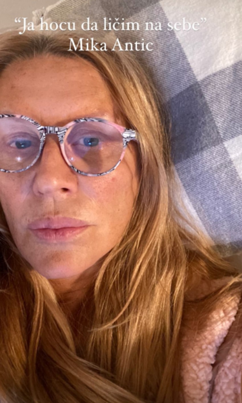 Verica Rakočević bez šminke