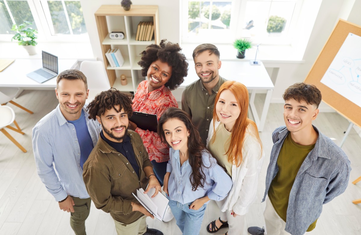 Group,Portrait,Of,A,Multinational,Group,Of,Young,Business,Professionals