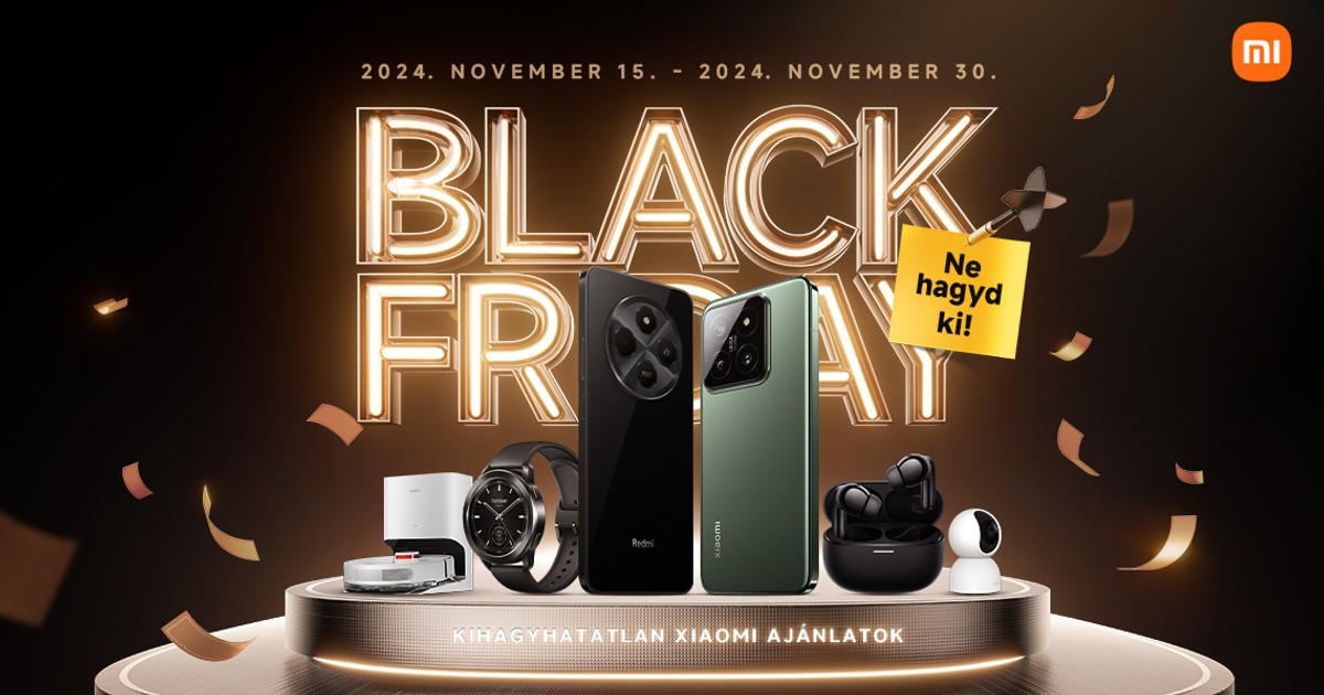 Több mint száz termék a Xiaomitól az idei Black Friday akcióban