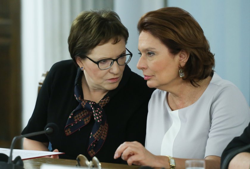 Ewa Kopacz, premier i Małgorzata Kidawa Błońska, marszałek Sejmu