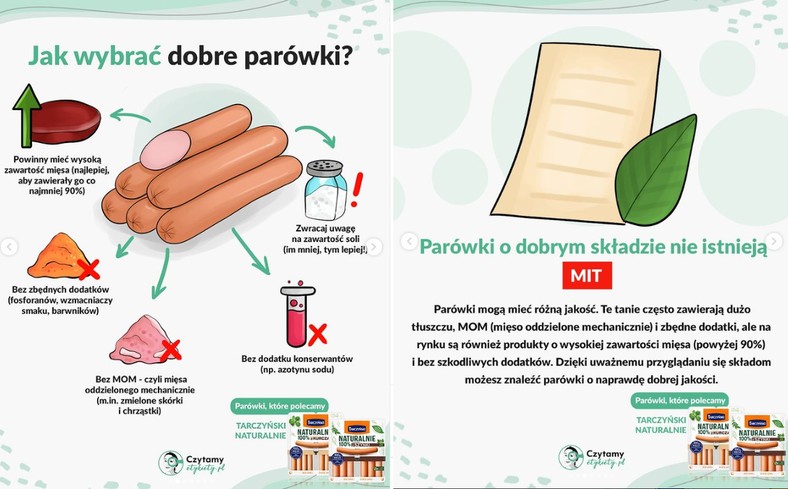 Jak wybrać dobre parówki?