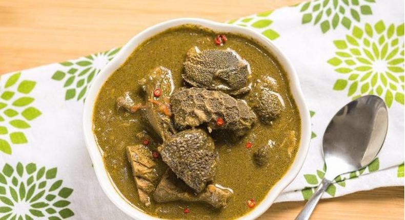  'Kuka' soup (Baobab leaves soup)(Telandeworld)