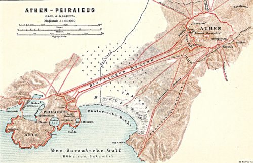 Długie Mury łączyły Ateny z portem w Pireusie i z Faleronem