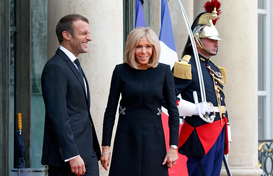 Emmanuel Macron i Brigitte Trogneux