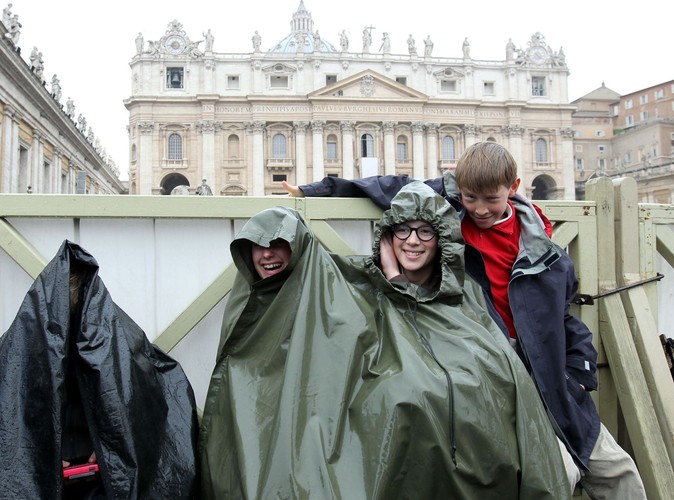 Pielgrzymi musieli zmagać się ze złą pogodą