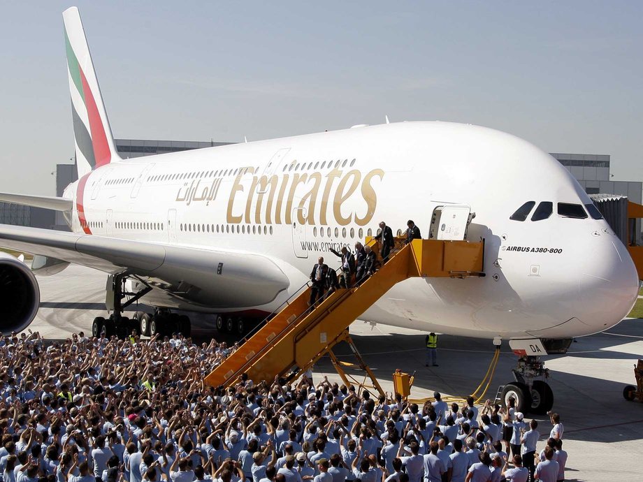 Emirates Airbus A380.