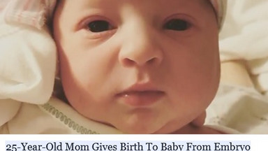 Po ponad 24 latach z zamrożonego zarodka urodziła się zdrowa dziewczynka