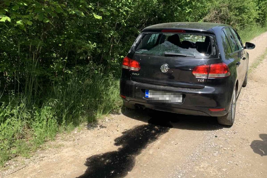 Izrešetan automobil Slaviše Ćuluma