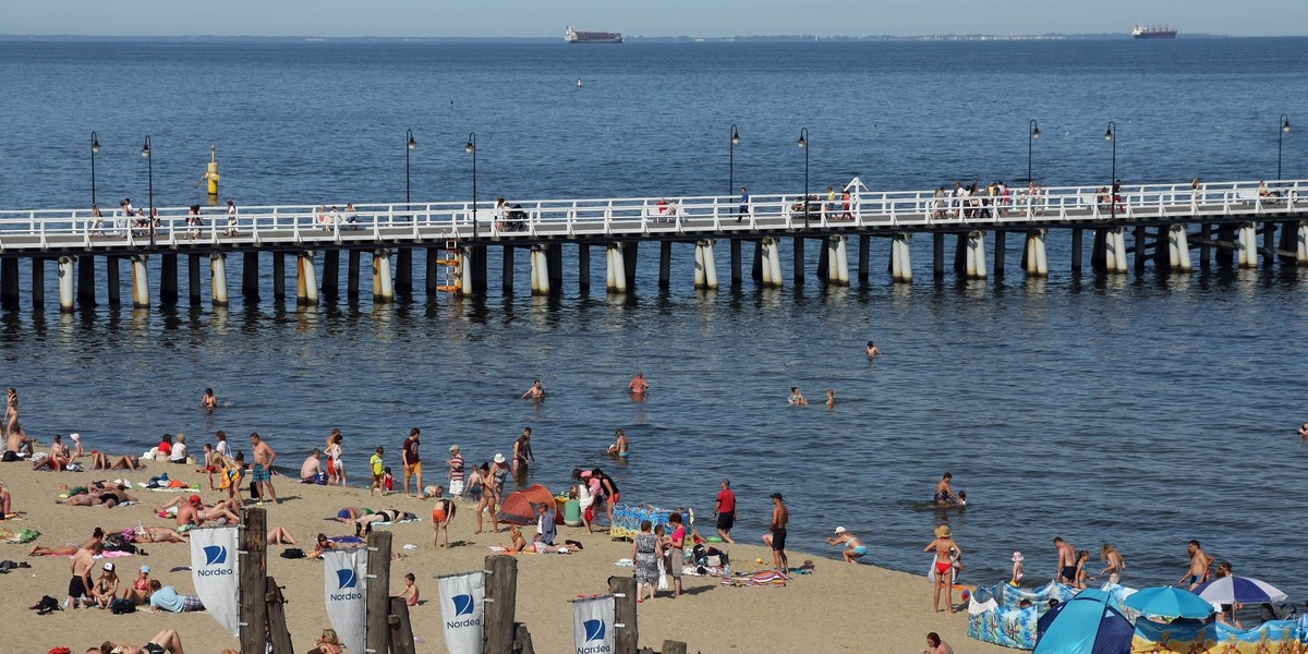 szkło na plaży 