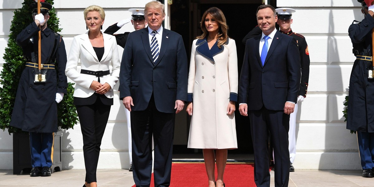 Prezydent Andrzej Duda w USA na spotkaniu z Donaldem Trumpem