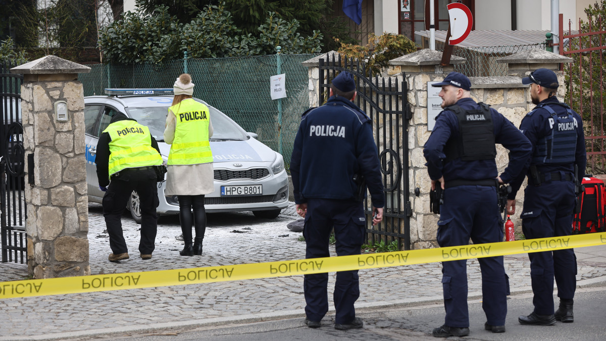 Mężczyzna podpalił się przed konsulatem Ukrainy w Krakowie