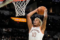 Jeremy Sochan z najlepszym wynikiem punktowym w sezonie [WIDEO]