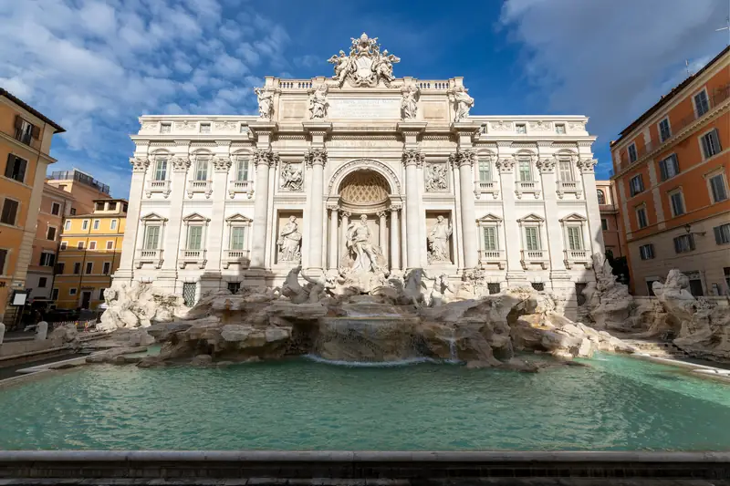 Słynna rzymska Fontanna Di Trevi, fot. Salvatore Micillo / Getty Images