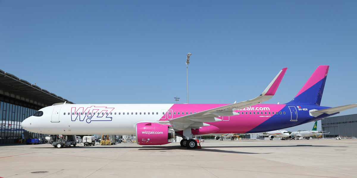 Airbus A321neo w barwach linii Wizz Air.