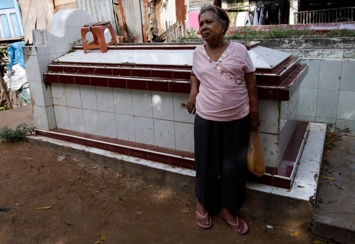 Osiedle na cmentarzu w Phnom Penh
