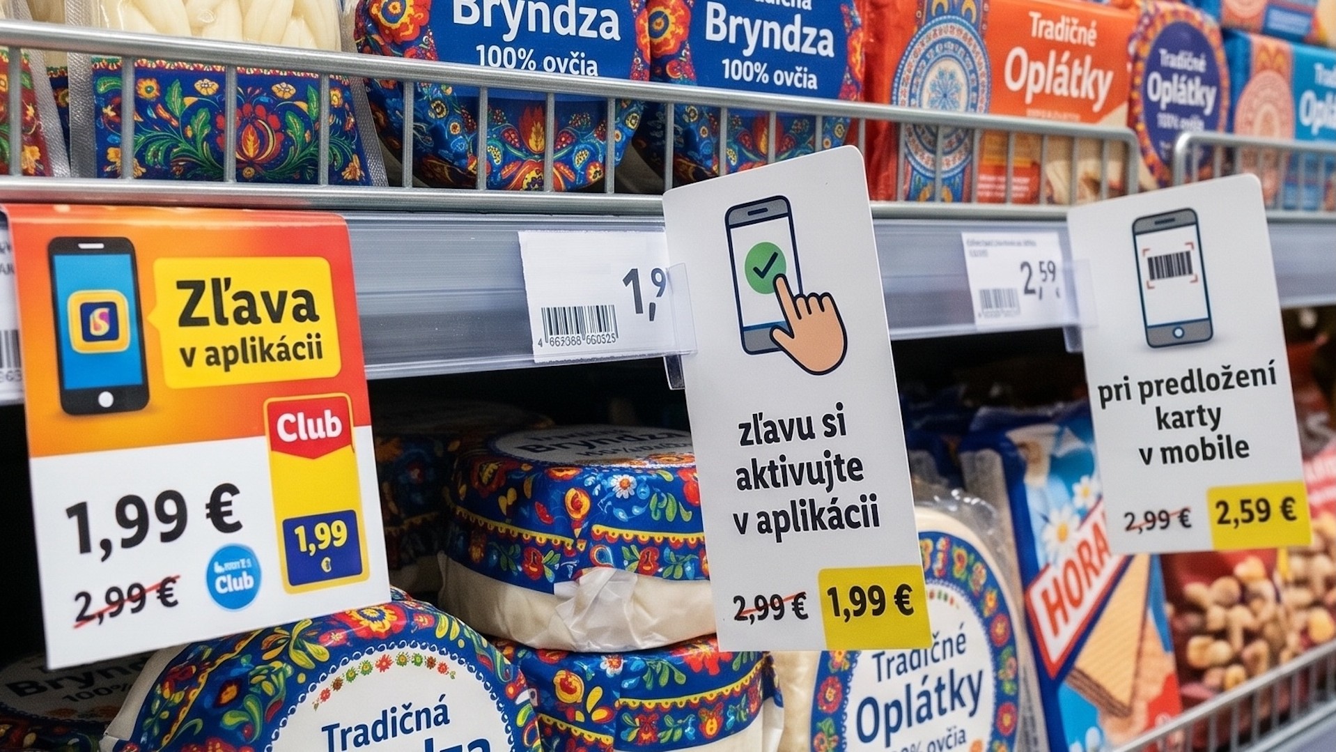 Zľavy cez aplikáciu.
