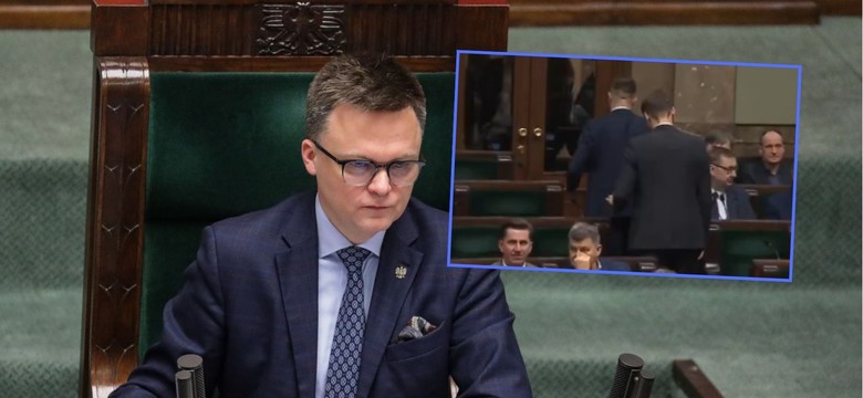 Skandal w Sejmie. Poseł wyproszony z sali. "Pan kontaktuje?" [WIDEO]