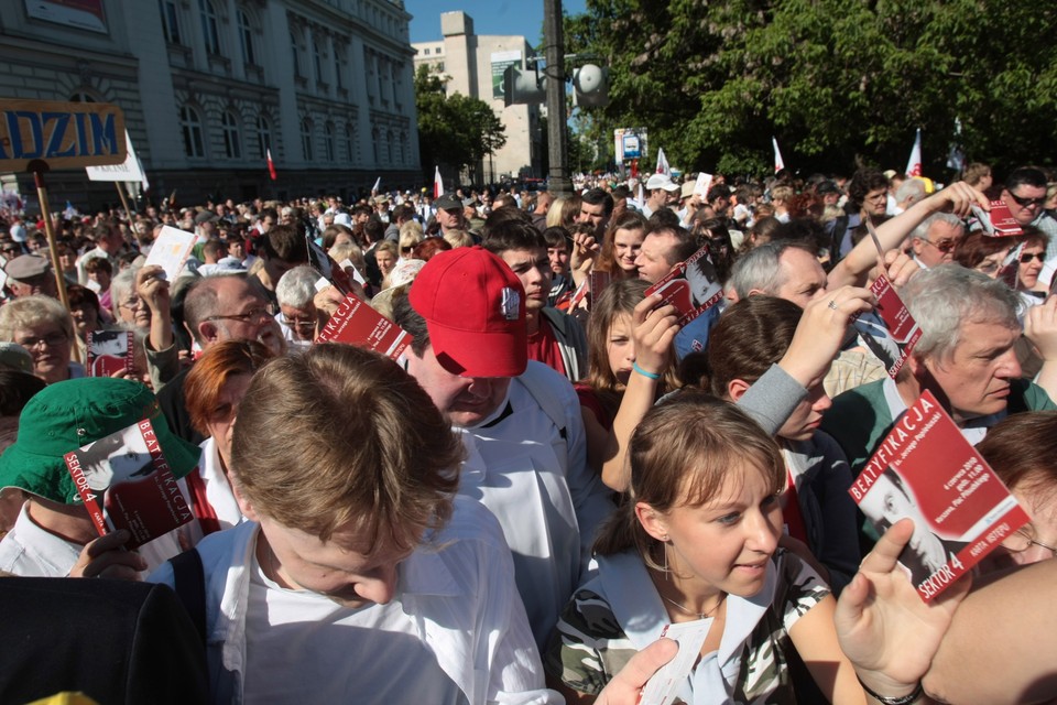 WARSZAWA POPIEŁUSZKO BEATYFIKACJA UROCZYSTOŚCI