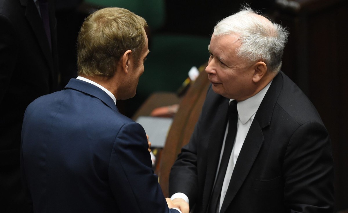 Donald Tusk, Jarosław Kaczyński