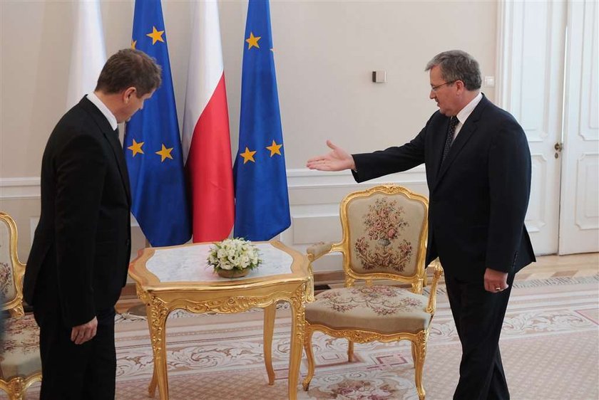 Palikot u prezydenta. Jakiś taki nieswój. FOTO