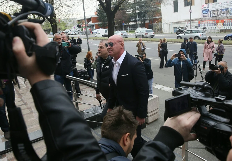 Ratko Romić kada je stigao u sud