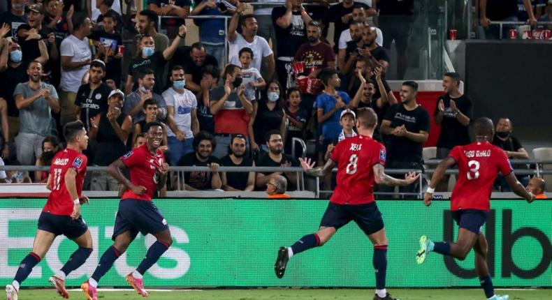 Lille's Portuguese midfielder Xeka scored the goal that beat PSG Creator: EMMANUEL DUNAND