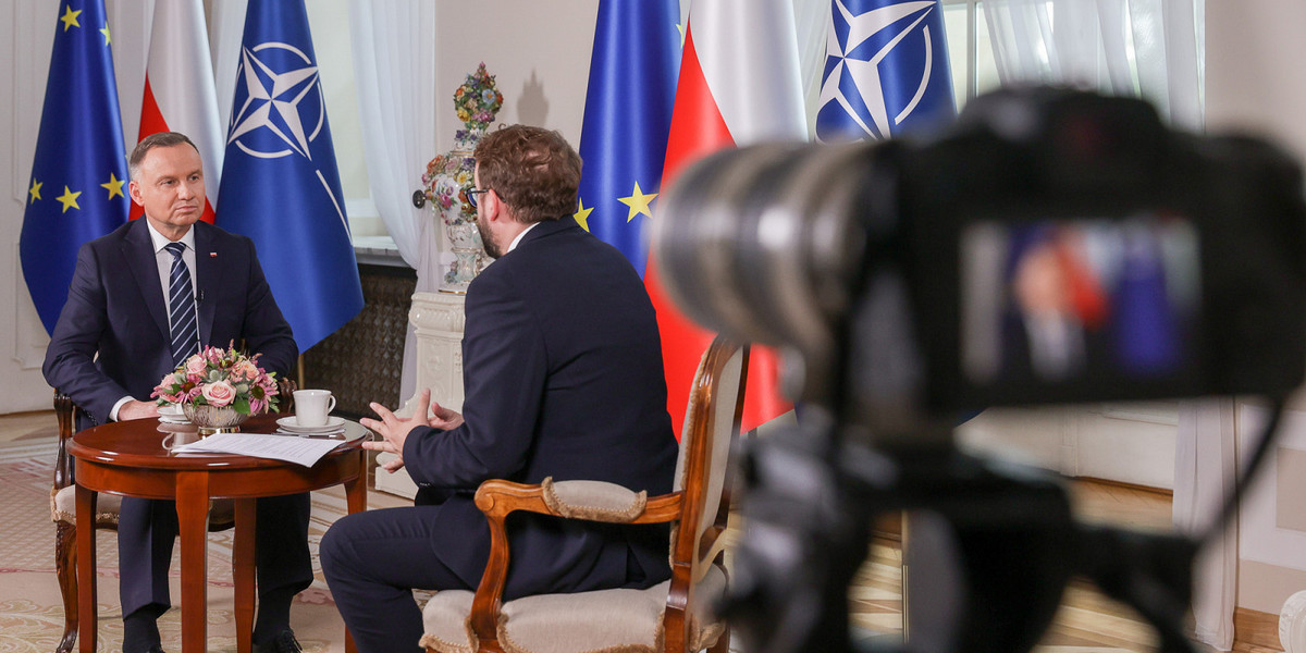 Prezydent Andrzej Duda w wywiadzie prasowym zadeklarował gotowość Polski do wzięcia udziału w misji pokojowej na UKrainie.