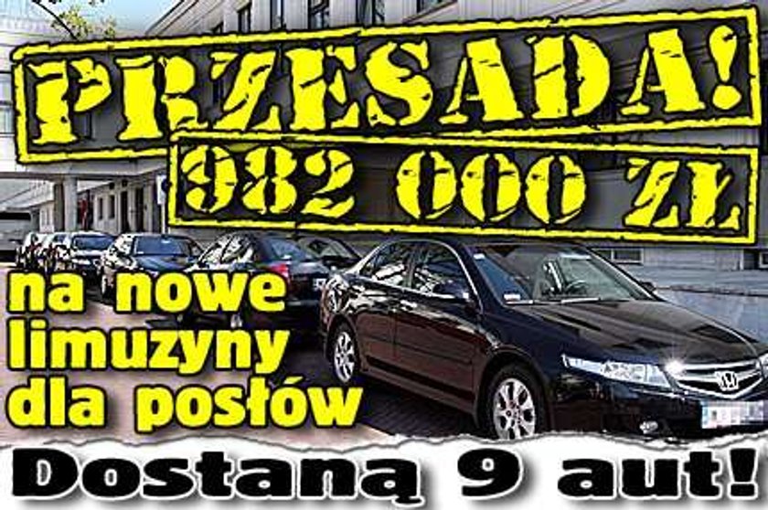 Przesada! Milion na limuzny dla posłów