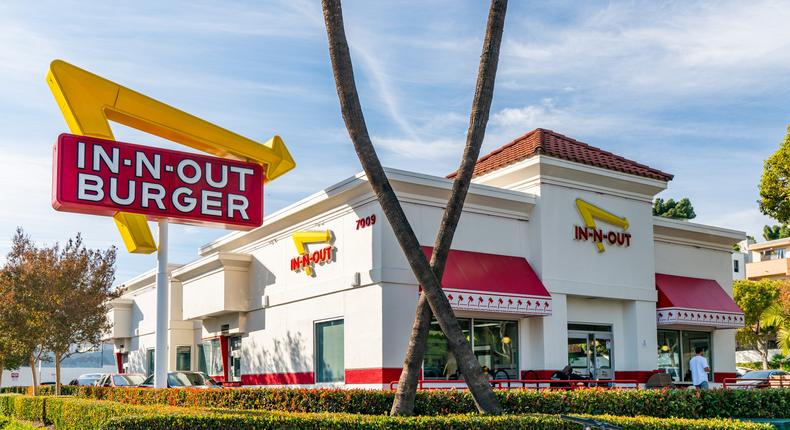 In-N-Out Burger is a cult West Coast burger chain. AaronP/Bauer-Griffin/GC Images