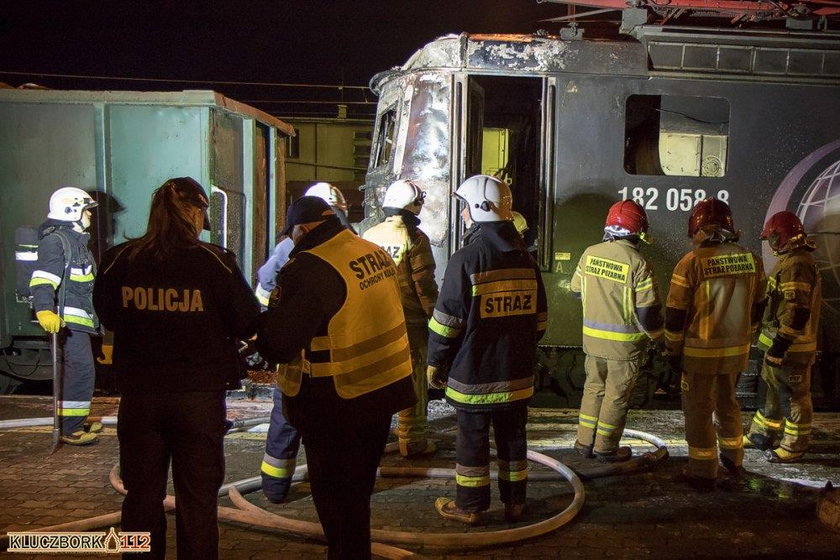 Pijany maszynista jechał płonącym pociągiem